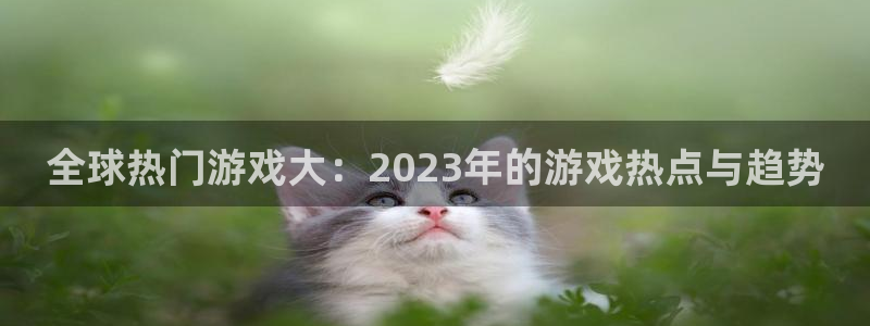 优贝娱乐登录地址：全球热门游戏大：2023年的游戏热点与趋势